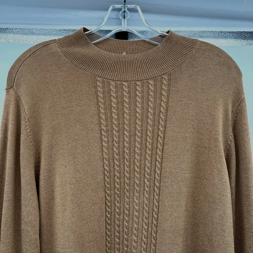 The TOG Shop Womens Lightweight Sweater Long Sleeve Tan Brown Size Large